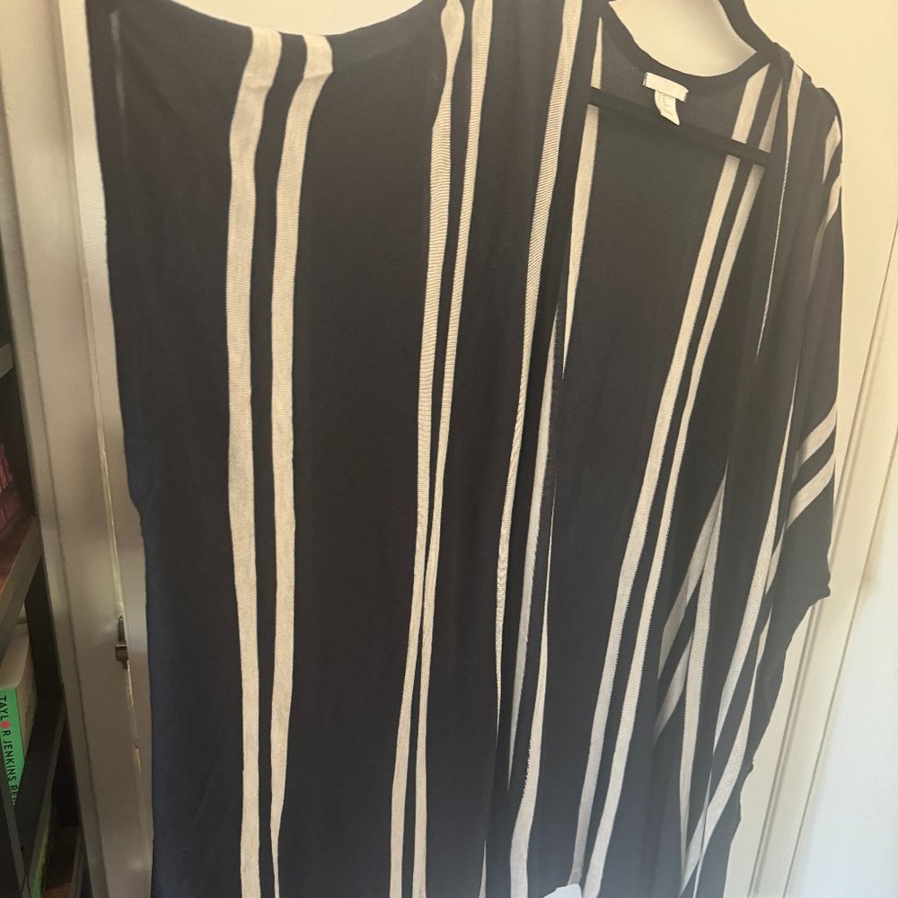 H&M Oversized Open front poncho - kimono- cardigan - Large (fits XL, XXL etc) - Picture 2 of 4